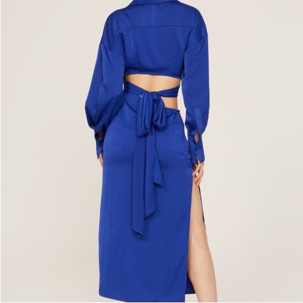 Ronny Kobo Collection Royal Blue Rebel Cutout Dress - Picture 5 of 10